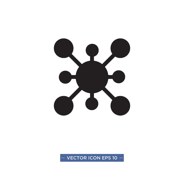 Plantilla de ilustración de vector de icono de conexiones