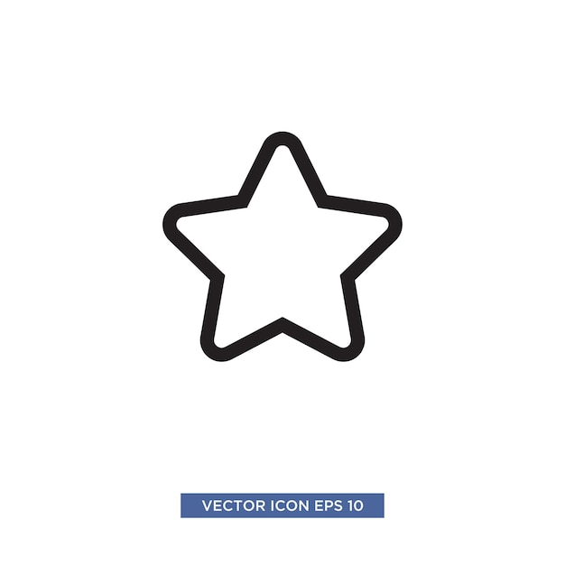 plantilla de ilustración de vector de icono de estrella