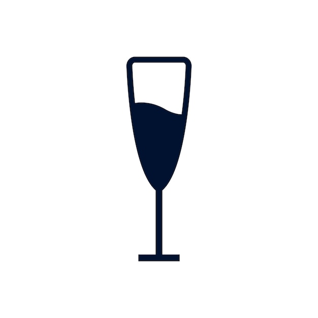 plantilla de ilustración de vector de icono de vino