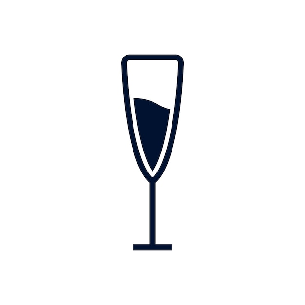 plantilla de ilustración de vector de icono de vino
