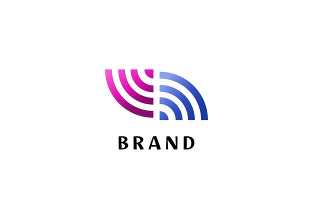 Plantilla de ilustración de vector de señal de símbolo de elemento de logotipo buena para cualquier industria