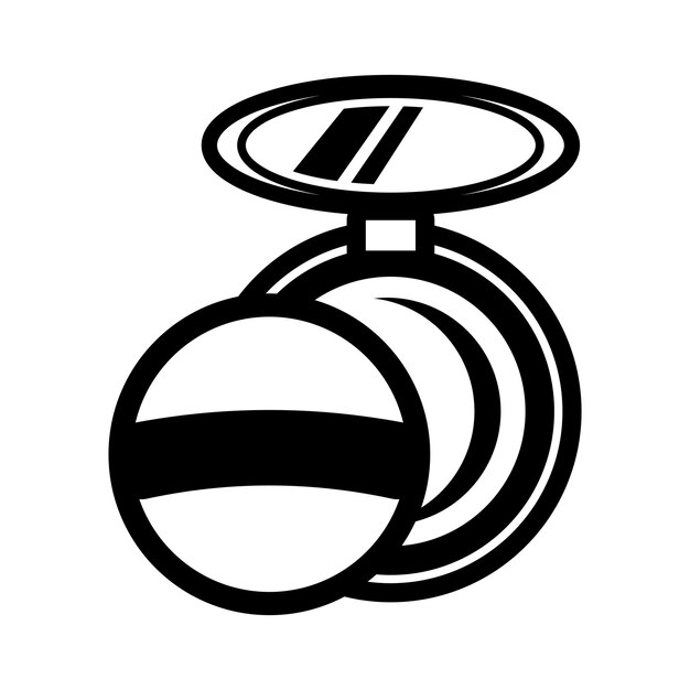 La plantilla de ilustración vectorial del diseño del icono del logotipo del polvo de belleza
