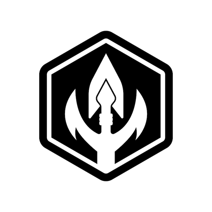 Vector plantilla de ilustración vectorial de diseño de iconos del logotipo de spear