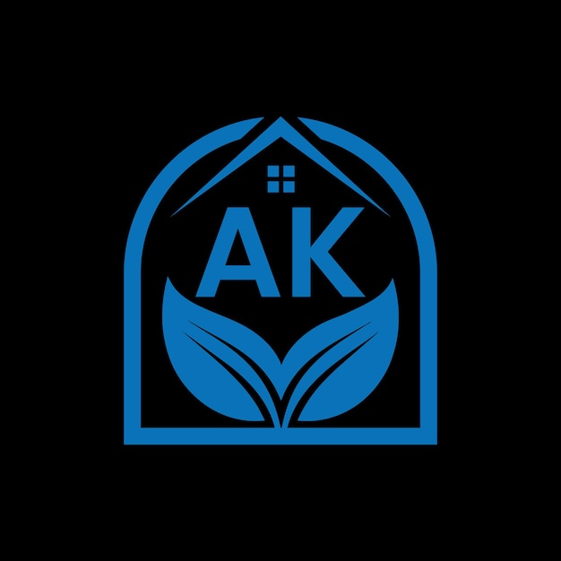 plantilla de ilustración vectorial de diseño de logotipo AK