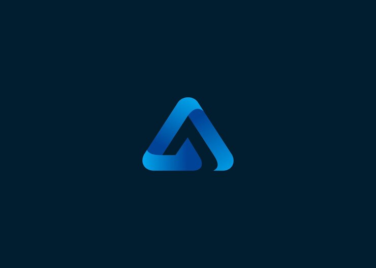 Vector plantilla de ilustración vectorial de diseño de logotipo colorido de letra a