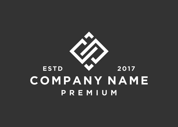 plantilla de ilustración vectorial de diseño de logotipo cuadrado de letra dp