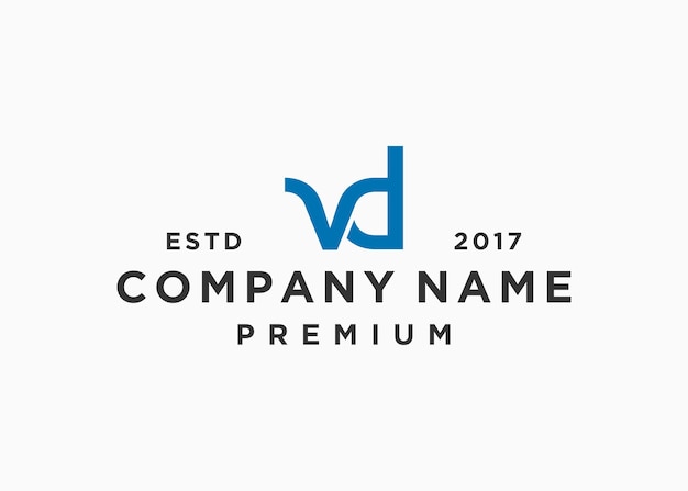 plantilla de ilustración vectorial de diseño de logotipo de letra dv