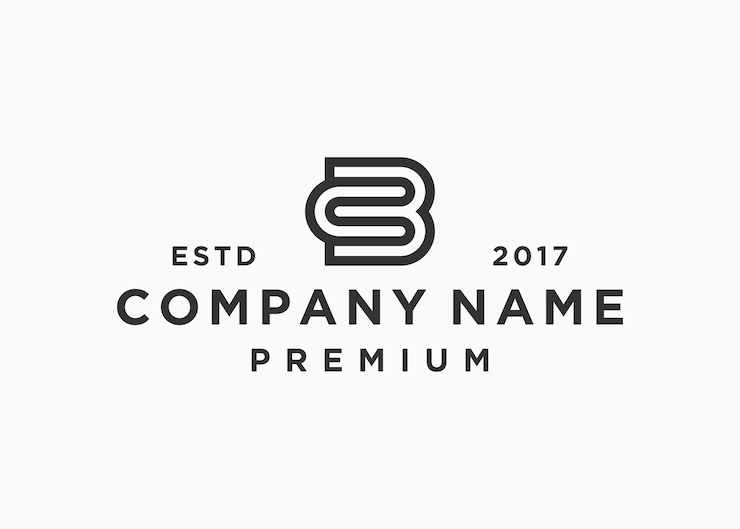 Vector plantilla de ilustración vectorial de diseño de logotipo de letra inicial bc