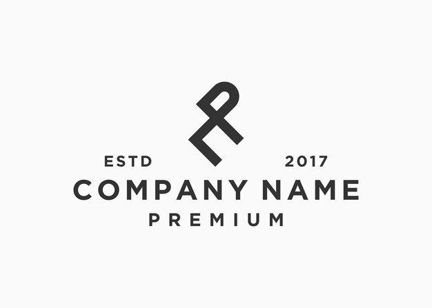 plantilla de ilustración vectorial de diseño de logotipo de letra inicial kp o pk
