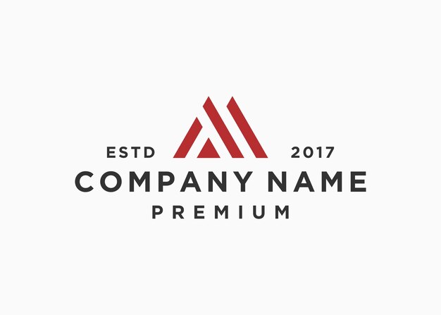 plantilla de ilustración vectorial de diseño de logotipo de letra inicial mt o tm