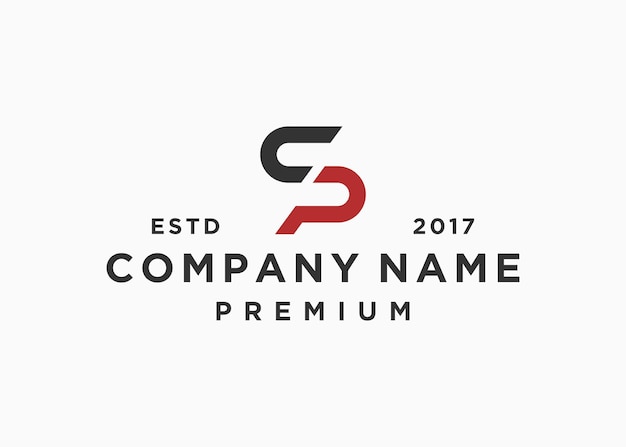 plantilla de ilustración vectorial de diseño de logotipo de letra inicial sp o ps