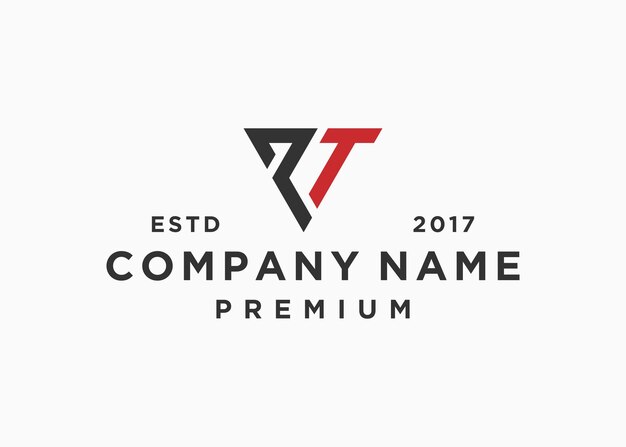 plantilla de ilustración vectorial de diseño de logotipo de letra inicial tr
