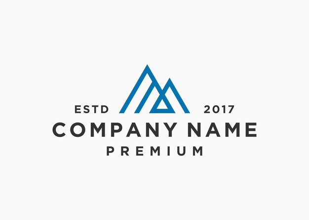Plantilla de ilustración vectorial de diseño de logotipo de letras iniciales ma o am