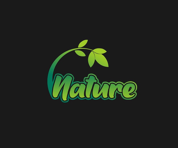 Plantilla de ilustración vectorial de diseño de logotipo de naturaleza