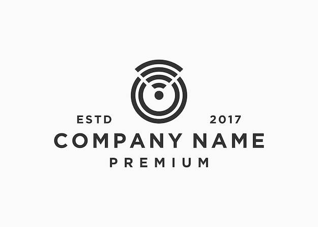 plantilla de ilustración vectorial de diseño de logotipo de señal de letra u