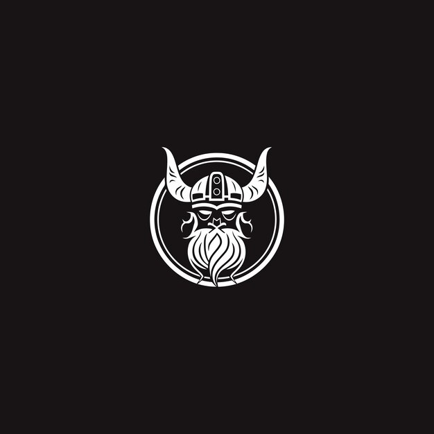plantilla de ilustración vectorial del diseño del logotipo Viking
