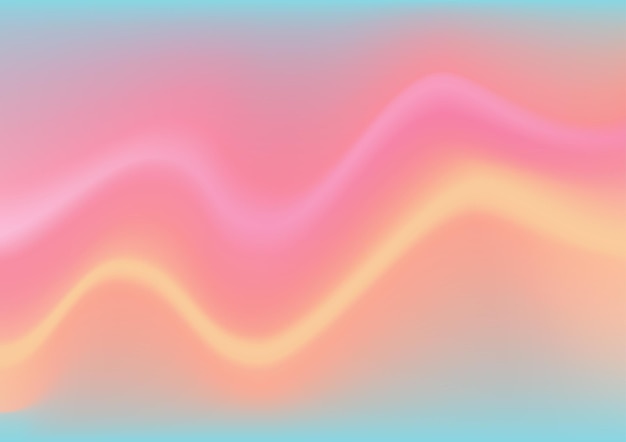 Plantilla de ilustración vectorial de gradiente amarillo y rosa de fondo liso y desenfocado de colores abstractos