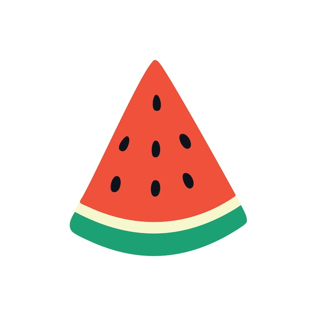 Una plantilla de ilustración vectorial del icono de la sandía