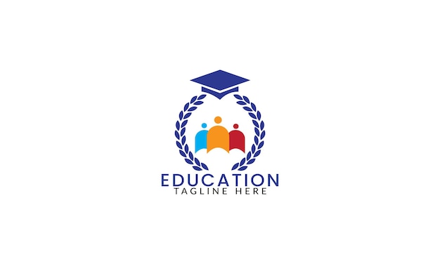 plantilla de ilustración vectorial del logotipo de la educación del libro