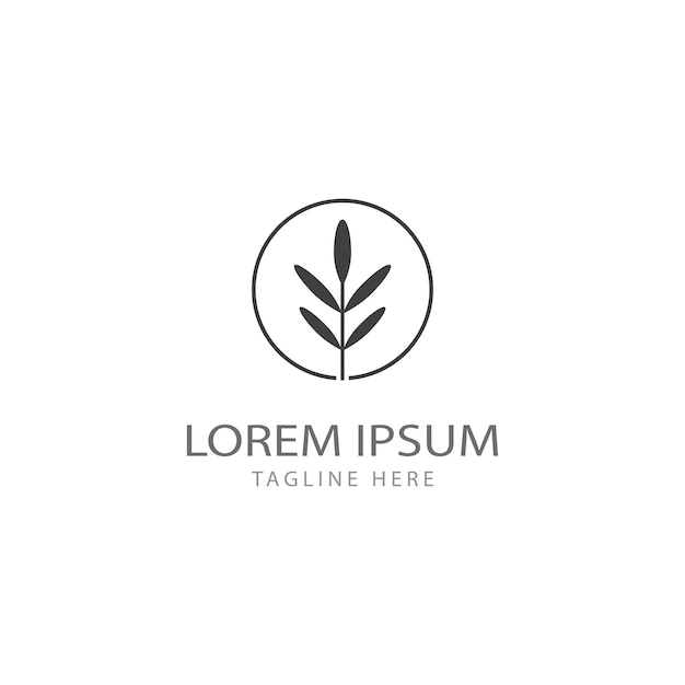 plantilla de ilustración vectorial del logotipo de Rosemary elemento de negocio y diseño de símbolos
