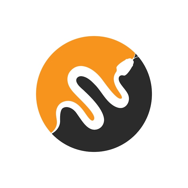 plantilla de ilustración vectorial del logotipo de la serpiente