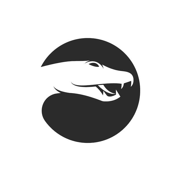 plantilla de ilustración vectorial del logotipo de la serpiente