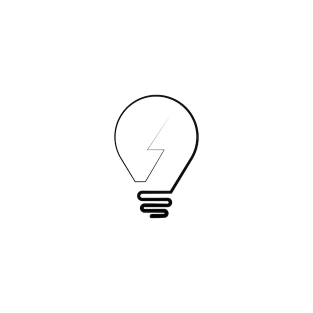 Plantilla de ilustration de vector de bulbo logo