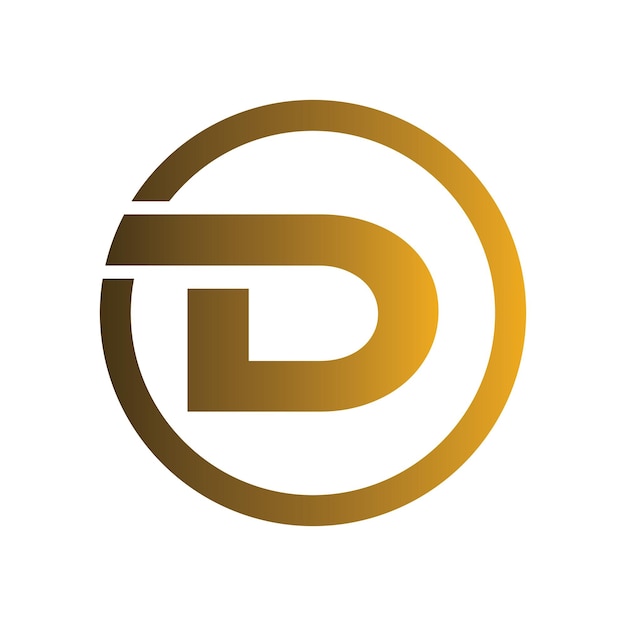plantilla de imagen vectorial de diseño de la letra D del logotipo o icono