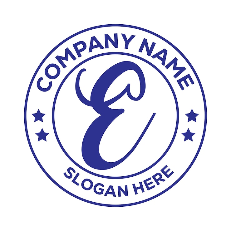 Vector plantilla de imagen vectorial de diseño de logotipo o icono de letra e