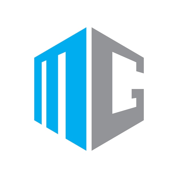 Plantilla de imagen vectorial de diseño de logotipo o icono de letra MC