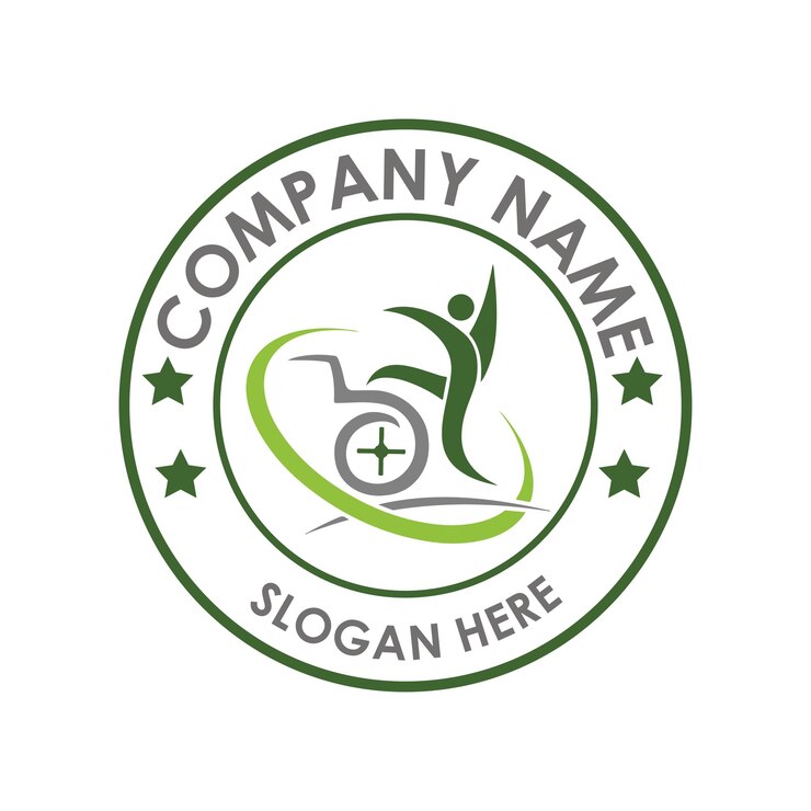 plantilla de imagen vectorial de diseño de logotipo o icono del servicio de discapacidad