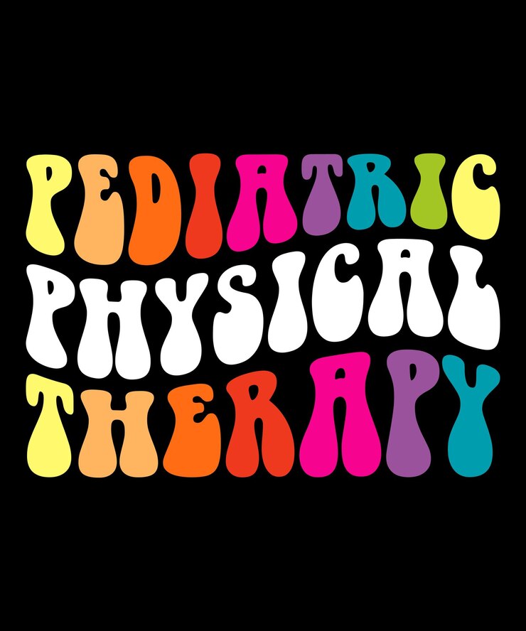 Plantilla de impresión de camiseta PT de fisioterapia pediátrica, reconocimiento del personal de la oficina de fisioterapia