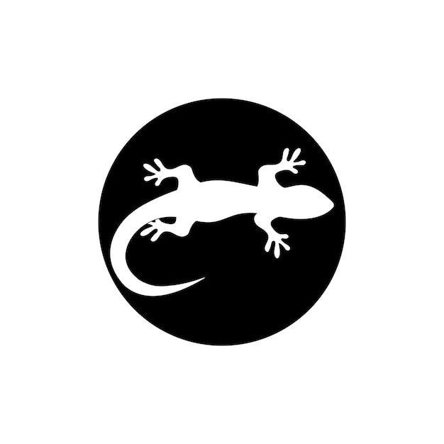 Plantilla de impresión de vector de lagarto de casa