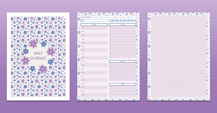 Plantilla imprimible de horario diario