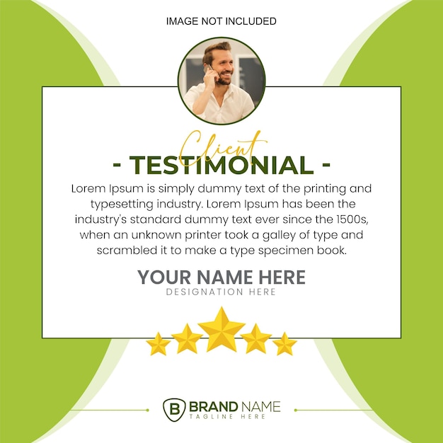 Plantilla Infografía Cita Testimonial Creativa Plantilla Testimonio Cita Diseño Vectorial