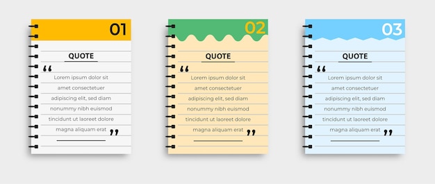 Plantilla de infografía de citas de testimonio creativo Ilustración vectorial editable
