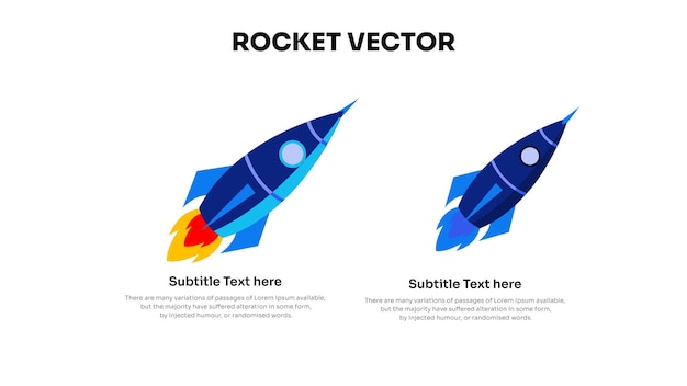 plantilla de infografía de cohetes
