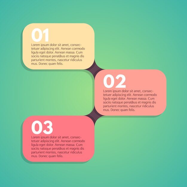 Plantilla de infografía a color