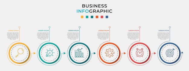 Plantilla infografía de comercio
