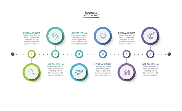 Plantilla infografía de comercio