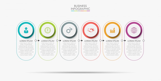Plantilla infografía de comercio