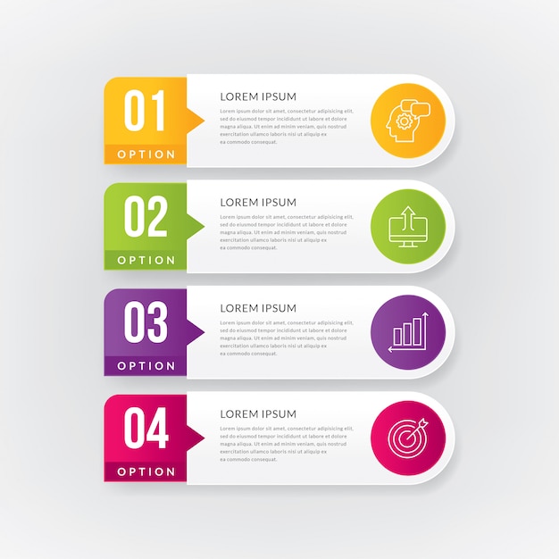 Plantilla infografía de comercio