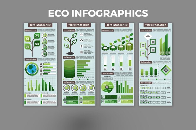 Plantilla de infografía ecológica
