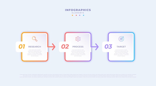 Vector plantilla de infografía empresarial gradiente