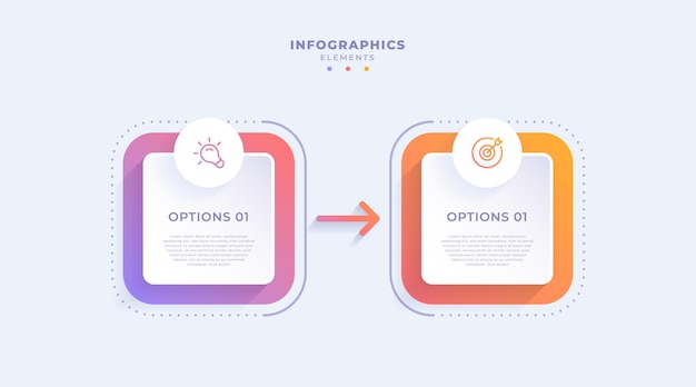 Plantilla de infografía empresarial gradiente