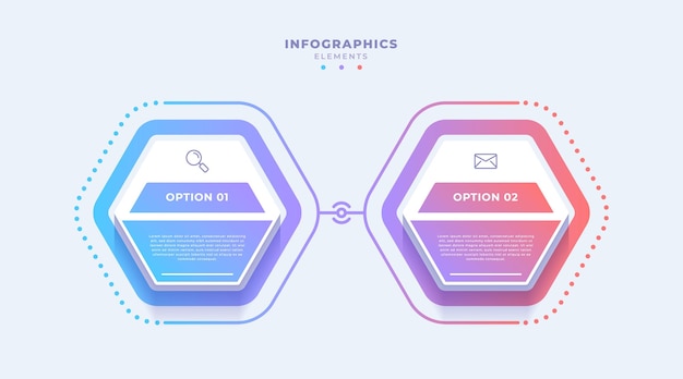 Vector plantilla de infografía empresarial gradiente