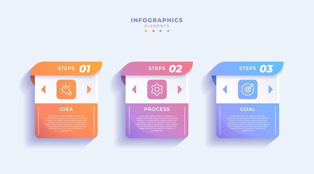 Vector plantilla de infografía empresarial gradiente