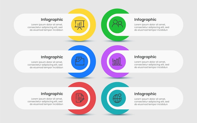 Plantilla de infografía empresarial de pasos de línea de tiempo