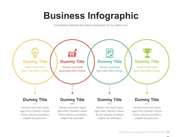 Plantilla de infografía empresarial de presentación vectorial con diagrama de circulación de proceso de paso