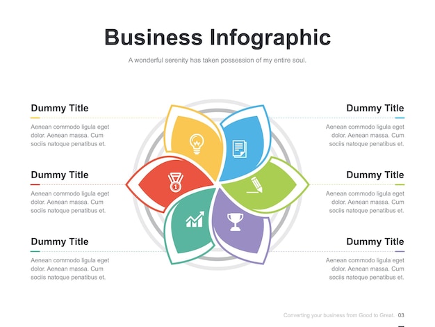 Vector plantilla de infografía empresarial de presentación vectorial con diagrama de circulación de proceso de paso